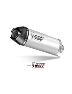 Mivv Slip-On AK-1 Titanio con Tapa de Carbono Kawasaki Z900 2025