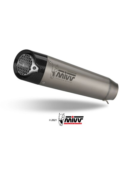 Mivv 2 Slip-On X-M5 Titanio Ducati Hypermotard 698 MONO 2024-2025