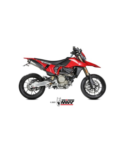 Mivv 2 Slip-On X-M5 Titanio Ducati Hypermotard 698 MONO 2024-2025