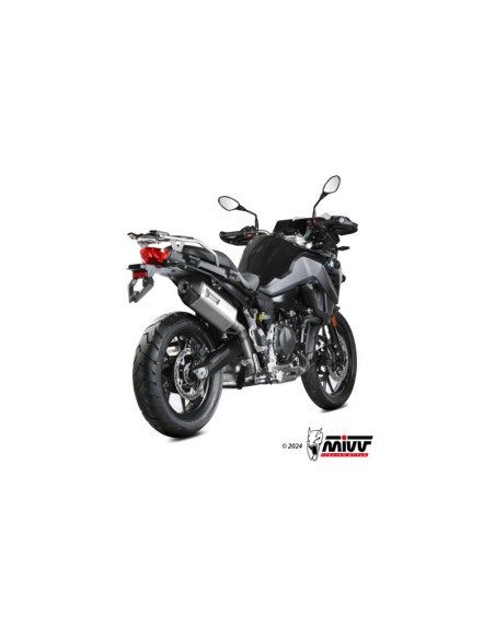 Mivv Slip-On Speed edge St. Steel con tapa carbono BMW F 800 GS 2024-25