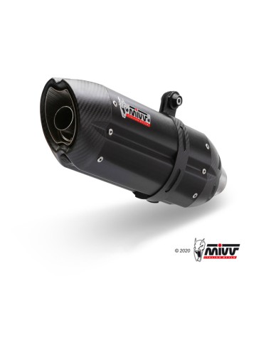 Mivv Slip-On Suono black con tapa carbono Honda CB 500 F 2016-18