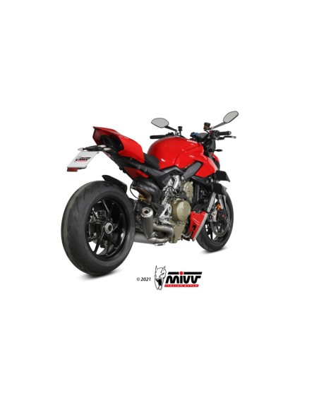 Mivv 2 Slip-On X-M1 titan Ducati Streetfighter V4 2020-22