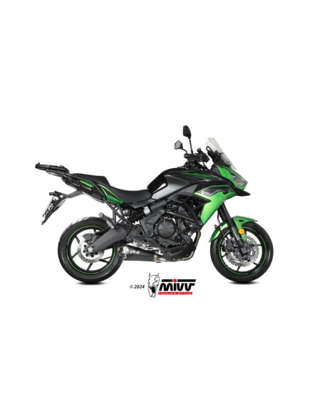 Mivv Full System 2x1 DELTA RACE BLACK KAWASAKI Versys 650 2024-25