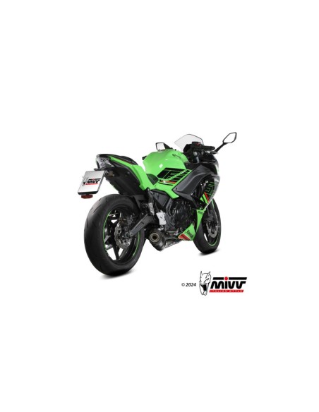 Mivv Full System 2x1 OVAL CARBON con Tapa Carbono KAWASAKI NINJA 650 / Z650 24-25