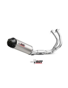 Mivv Full System 2x1 OVAL TITANIUM con Tapa Carbono KAWASAKI NINJA 650 / Z650 24-25