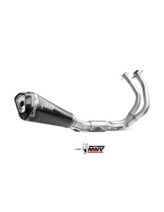 Mivv Full System 2x1 DELTA RACE BLACK KAWASAKI NINJA 650 / Z650 2024-25