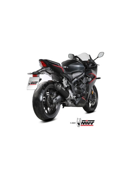 Mivv Full System 4x2x1 AK-1 BLACK con Tapa Carbono HONDA CB 650 R / CBR 650 R 24-25