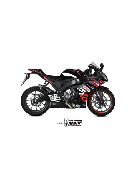 Mivv Full System 1x1 DELTA RACE BLACK APRILIA RS 125 / TUONO 125 2025-