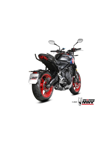 Mivv Full System 3x1 DELTA RACE BLACK TRIUMPH TRIDENT 660 2025-