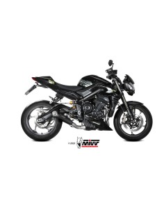 Mivv Full System 3x1 X-M5 BLACK TRIUMPH STREET TRIPLE 765 R / RS 2025-