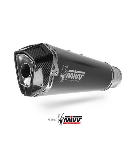 Mivv Full System 2x1 DELTA RACE BLACK YAMAHA MT-07 2025-