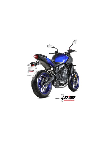 Mivv Full System 2x1 DELTA RACE BLACK YAMAHA MT-07 2025-
