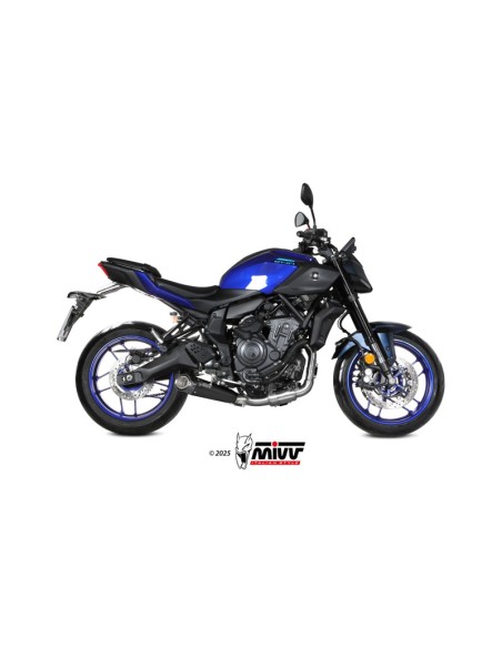 Mivv Full System 2x1 X-M5 BLACK YAMAHA MT-07 2025-