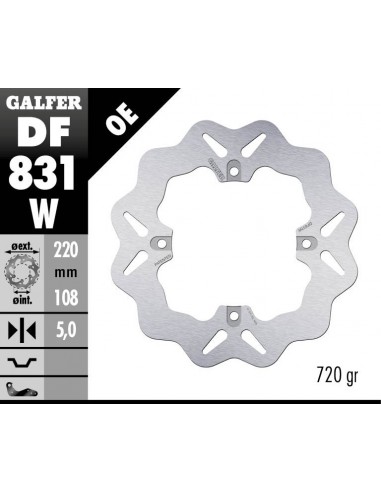 DISCO WAVE FIJO DF831W 