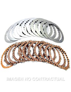 KIT DISCOS + SEPARADORES COMPLETO FCC SUZUKI RM 250 (96/02)