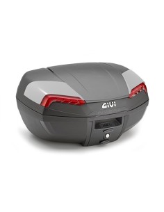 MALETA GIVI E46 RIVIERA MONOLOCK 46 LTS NEGRA CON CATADIOPTRICOS ROJO