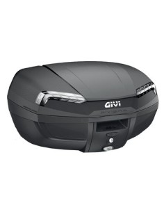 MALETA GIVI E46 RIVIERA MONOLOCK 46 LTS NEGRA CON CATADIOPTRICOS AHUMADOS
