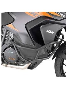 GIVI TN7713 – Defensas de motor tubular específica, negro diámetro del tubular 25 mm / se recomienda realizar el montaje por un