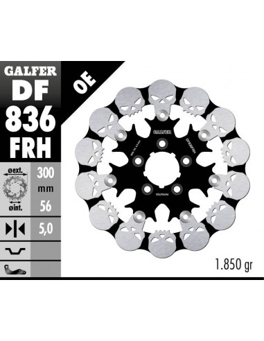 DISCO FRENO WAVE SKULL DISCO FRENO WAVE SKULL