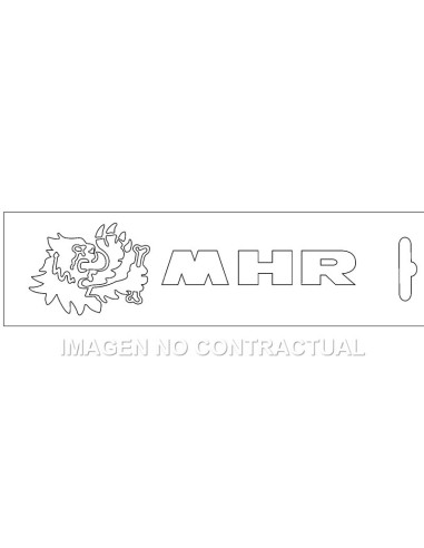 Adhesivo Malossi MHR Blanco 16,6 cm