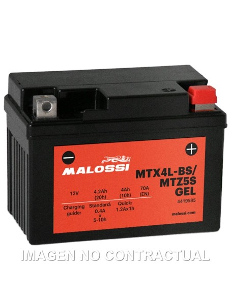 BATERIA MALOSSI MTX4L-BS/ MTZ5S GEL