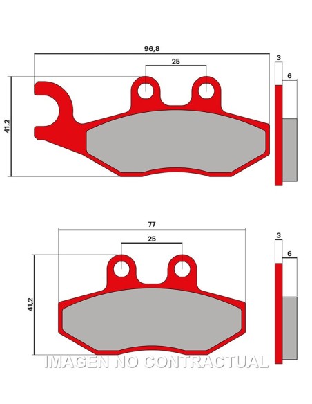 Pastilla Freno Malossi Brake Pads MHR APRILIA SPORTCITY ONE 125