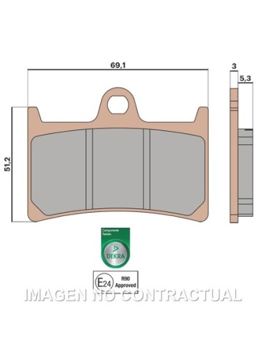 PASTILLAS FRENO MALOSSI MHR SYNT YAMAHA T-MAX 560