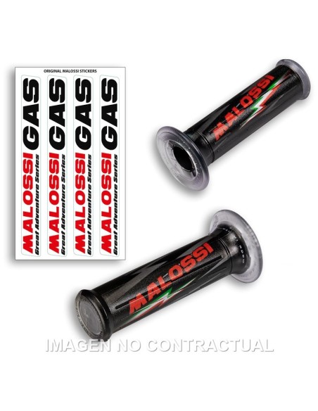 Puños Malossi negros con cierre lateral