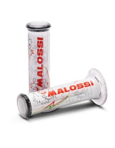 PUÑOS MALOSSI TRIBAL BLANCO CIERRE LATERAL