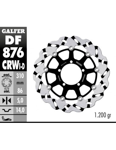 DISCO DERECHO FLOTANTE RANURAD DISCO DERECHO FLOTANTE RANURAD