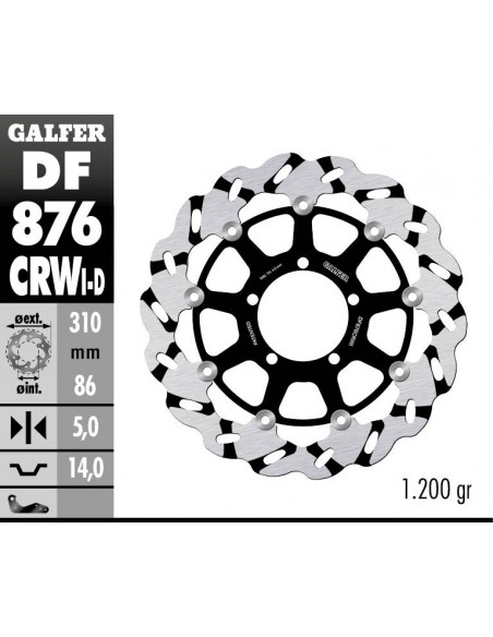 DISCO IZQUIERDO FLOTANTE RANUR