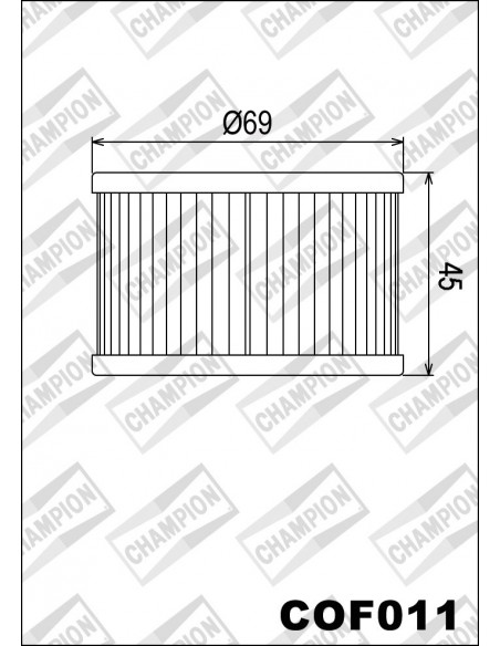 FILTRO DE ACEITE CHAMPION COF011