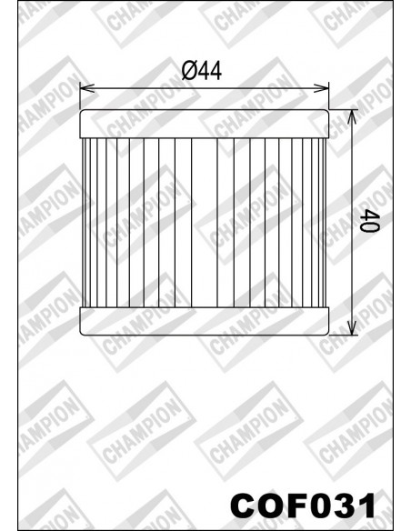 FILTRO DE ACEITE CHAMPION COF031