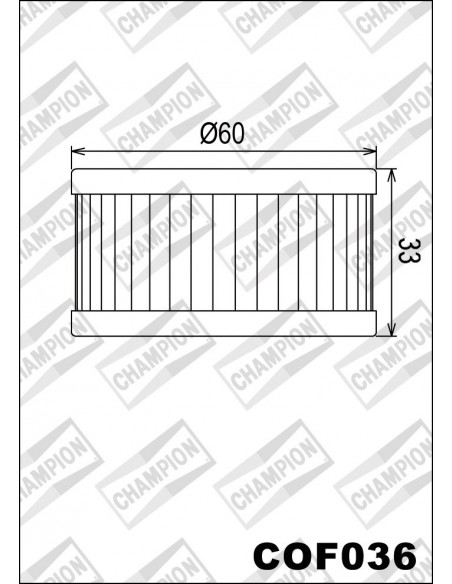 FILTRO DE ACEITE CHAMPION COF036