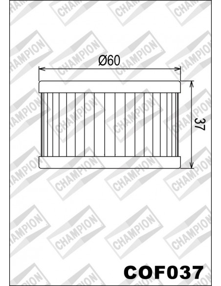 FILTRO DE ACEITE CHAMPION COF037