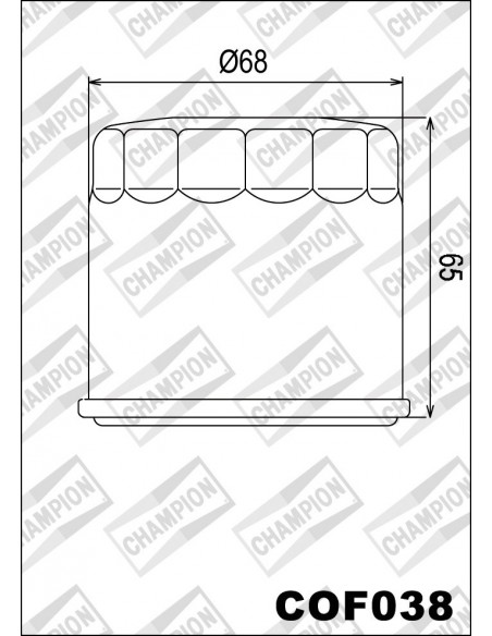 FILTRO DE ACEITE CHAMPION COF038