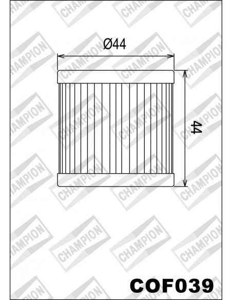 FILTRO DE ACEITE CHAMPION COF039