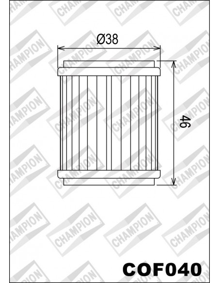 FILTRO DE ACEITE CHAMPION COF040