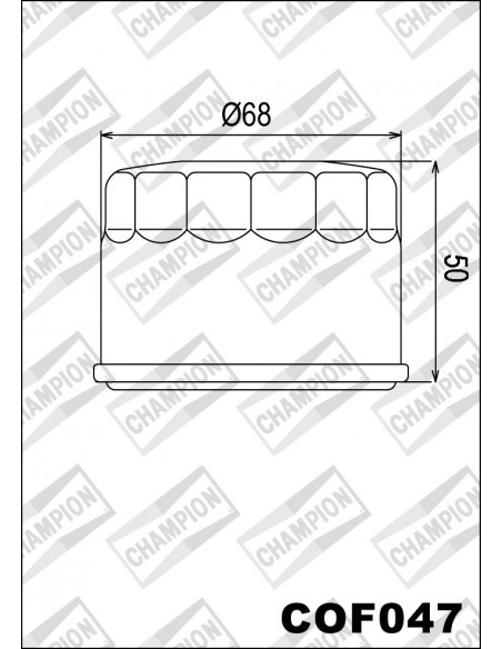 FILTRO DE ACEITE CHAMPION COF047