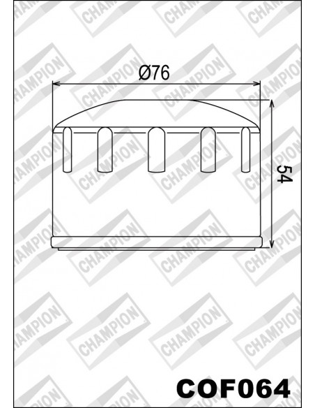 FILTRO DE ACEITE CHAMPION COF064