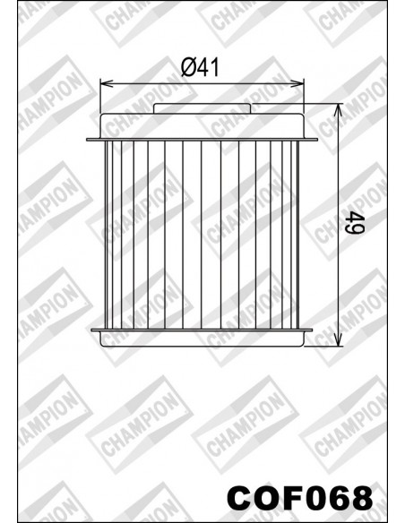 FILTRO DE ACEITE CHAMPION COF068
