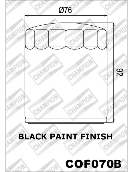FILTRO DE ACEITE CHAMPION COF070B