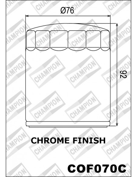 FILTRO DE ACEITE CHAMPION COF070C