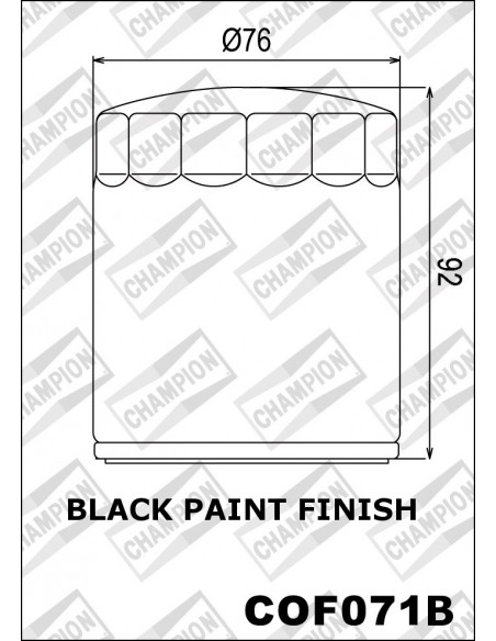 FILTRO DE ACEITE CHAMPION COF071B