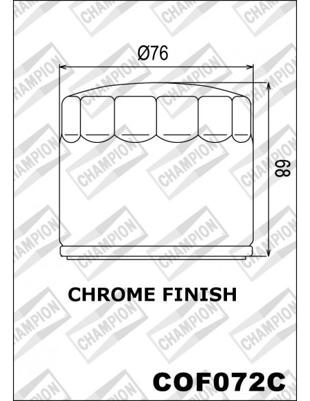 FILTRO DE ACEITE CHAMPION COF072C