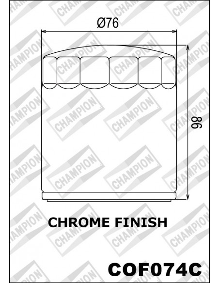 FILTRO DE ACEITE CHAMPION COF074C