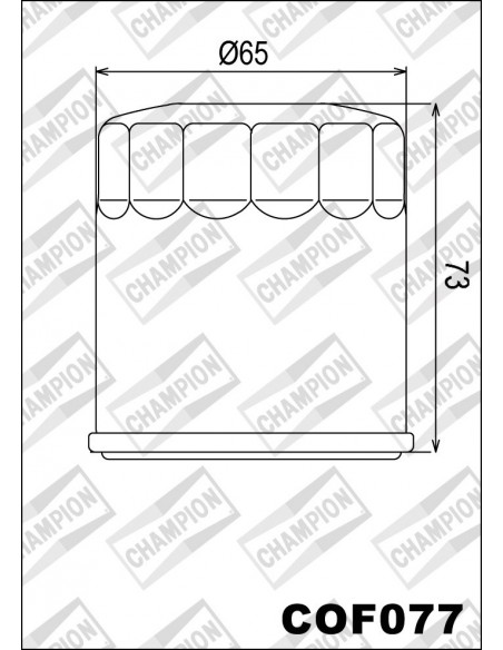 FILTRO DE ACEITE CHAMPION COF077