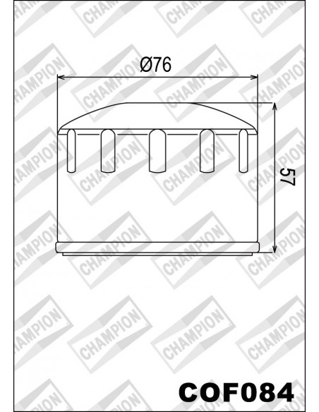 FILTRO DE ACEITE CHAMPION COF084