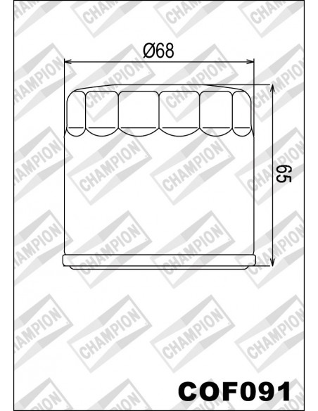 FILTRO DE ACEITE CHAMPION COF091