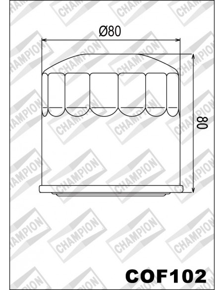 FILTRO DE ACEITE CHAMPION COF102